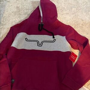 Kimes Ranch Burgundy and Gray Sweater